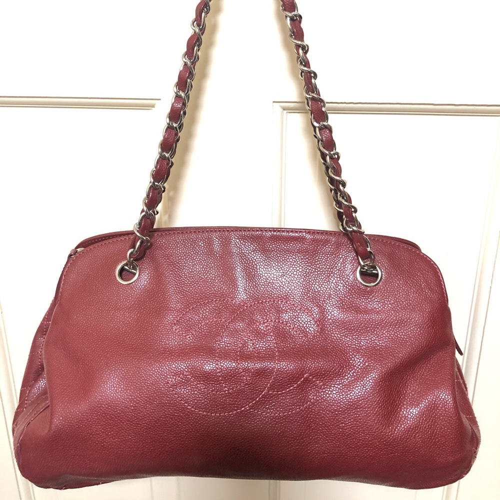 Chanel Red Bowling Bag